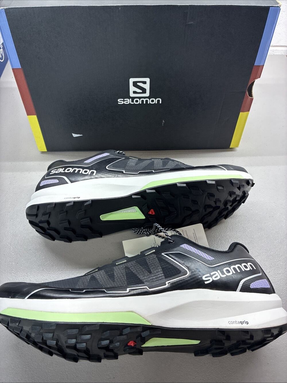 Salomon Ultra Raid 414715. Men's Size 11.5 New In Box! Black White Green